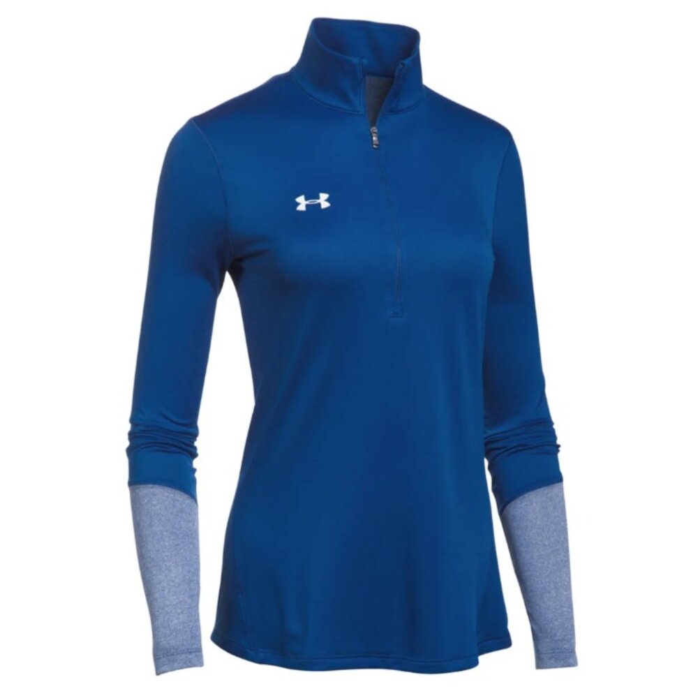 Women's Royal Blue Under Armour Locker 1/4 Zip Pullover